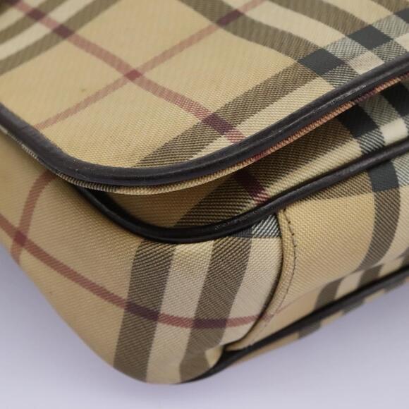 Burberry Nova Check Shoulder Bag Pvc Beige Brown - Picture 15 of 16